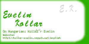 evelin kollar business card